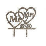 Cake Topper - Rose Gold