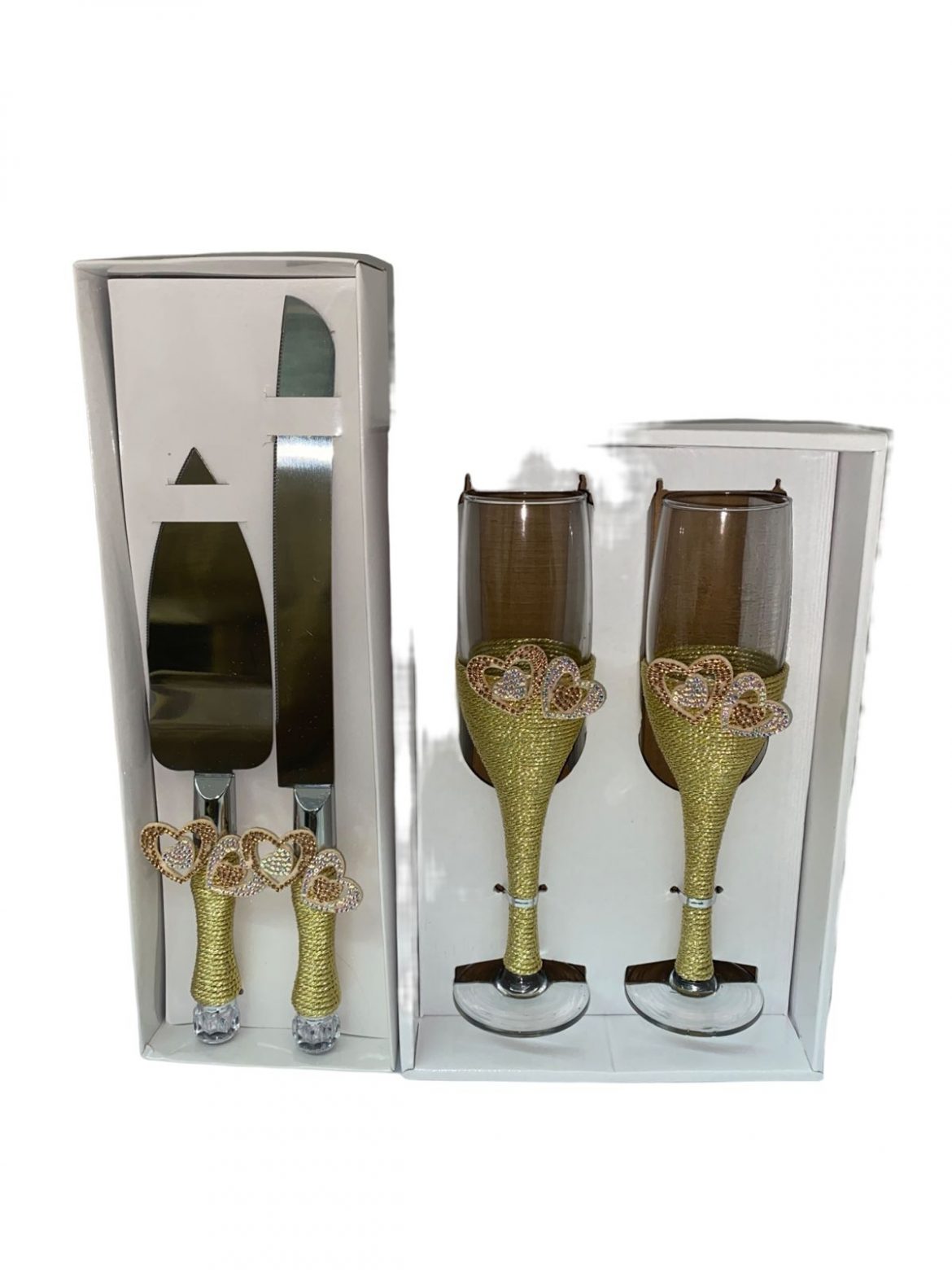 Bridal Glass And Knife Set Kays Bridal World