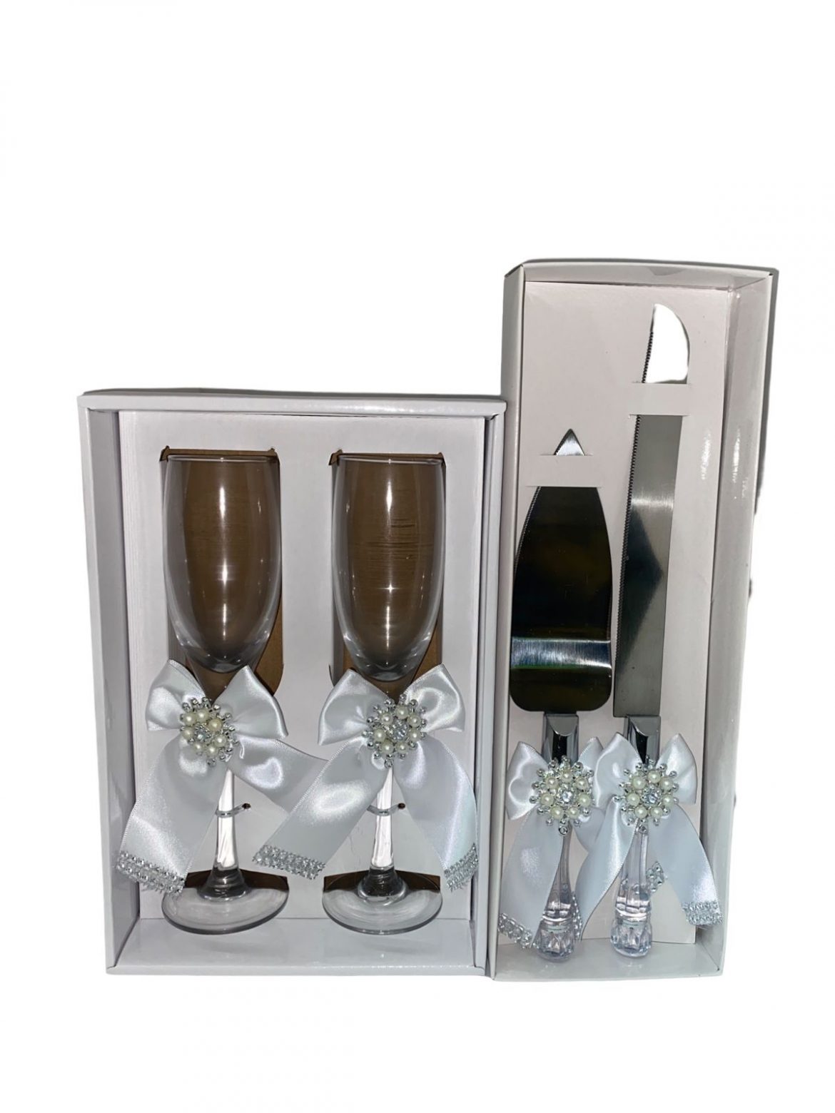 Bridal Glass And Knife Set Kays Bridal World